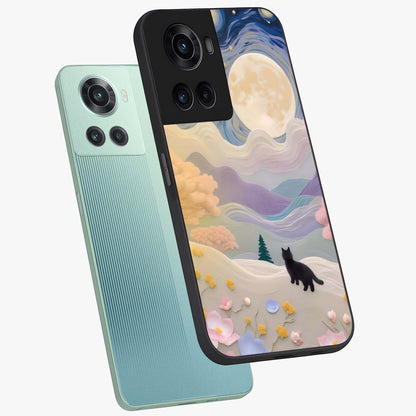 Moonlit Petal Path Glass Case for OnePlus 10R |1+10R