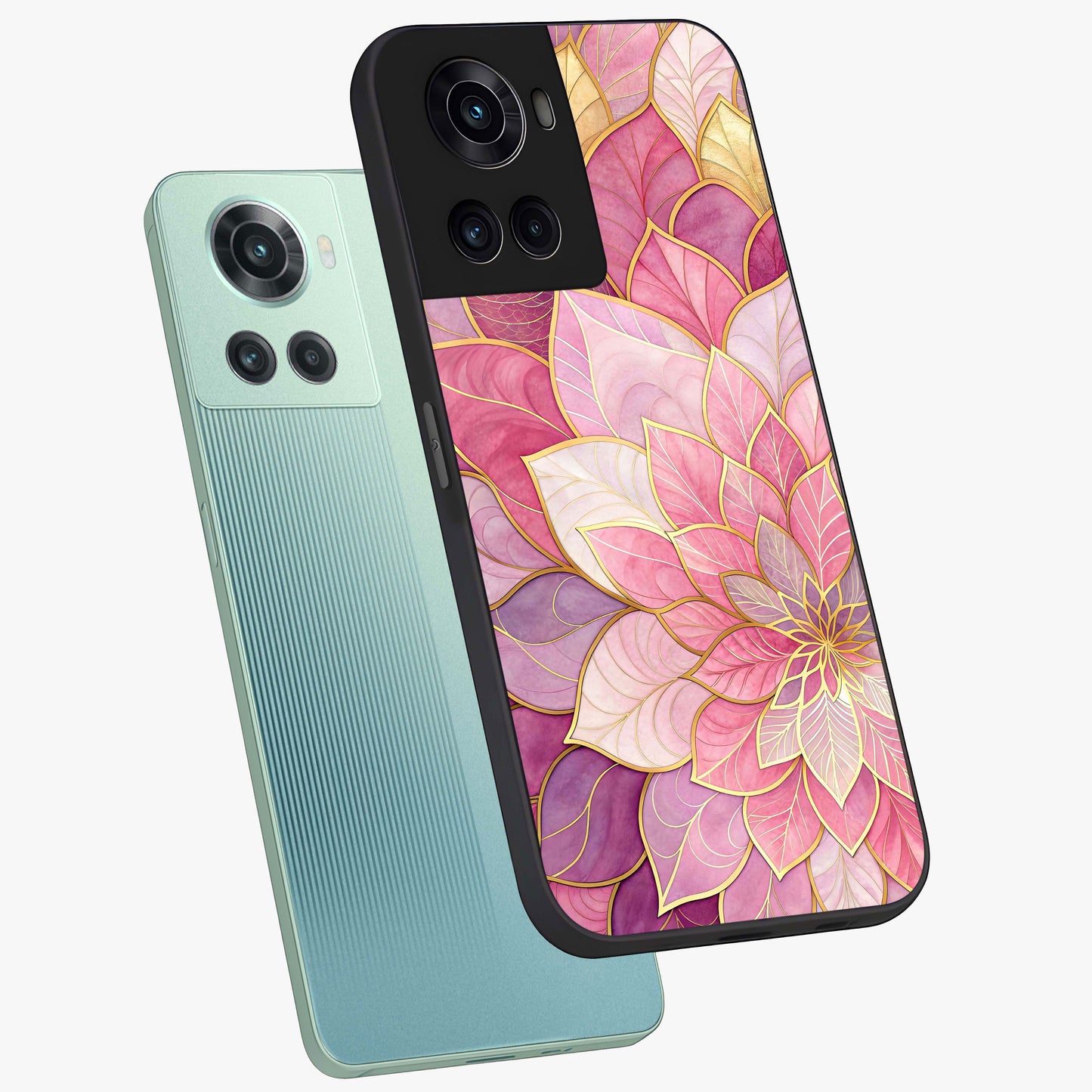 Blush Luxe Bloom Glass Case for OnePlus 10R |1+10R