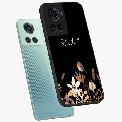 Quiet Garden Tune Custom Name Glass Case for OnePlus 10R |1+10R