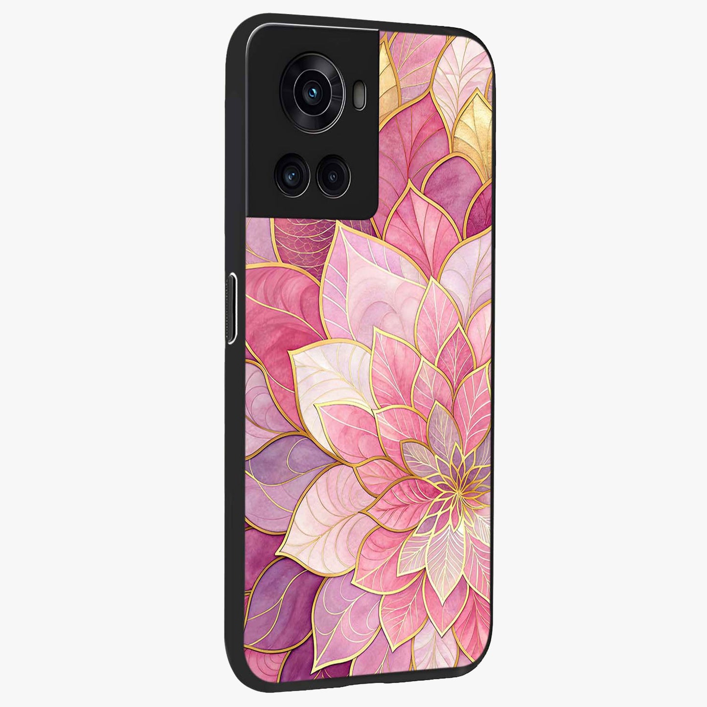 Blush Luxe Bloom Glass Case for OnePlus 10T |1+10T