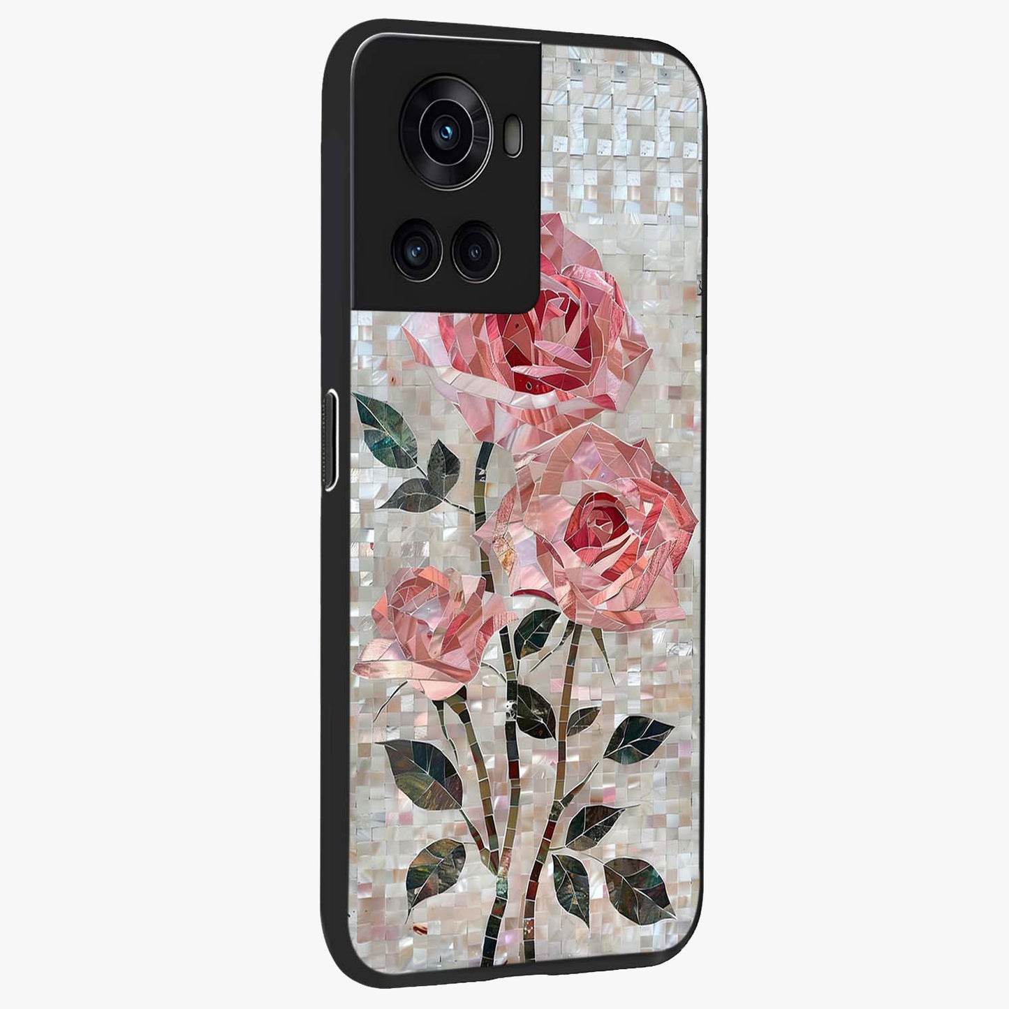 Blush Mosaic Bloom Glass Case for OnePlus 10R |1+10R