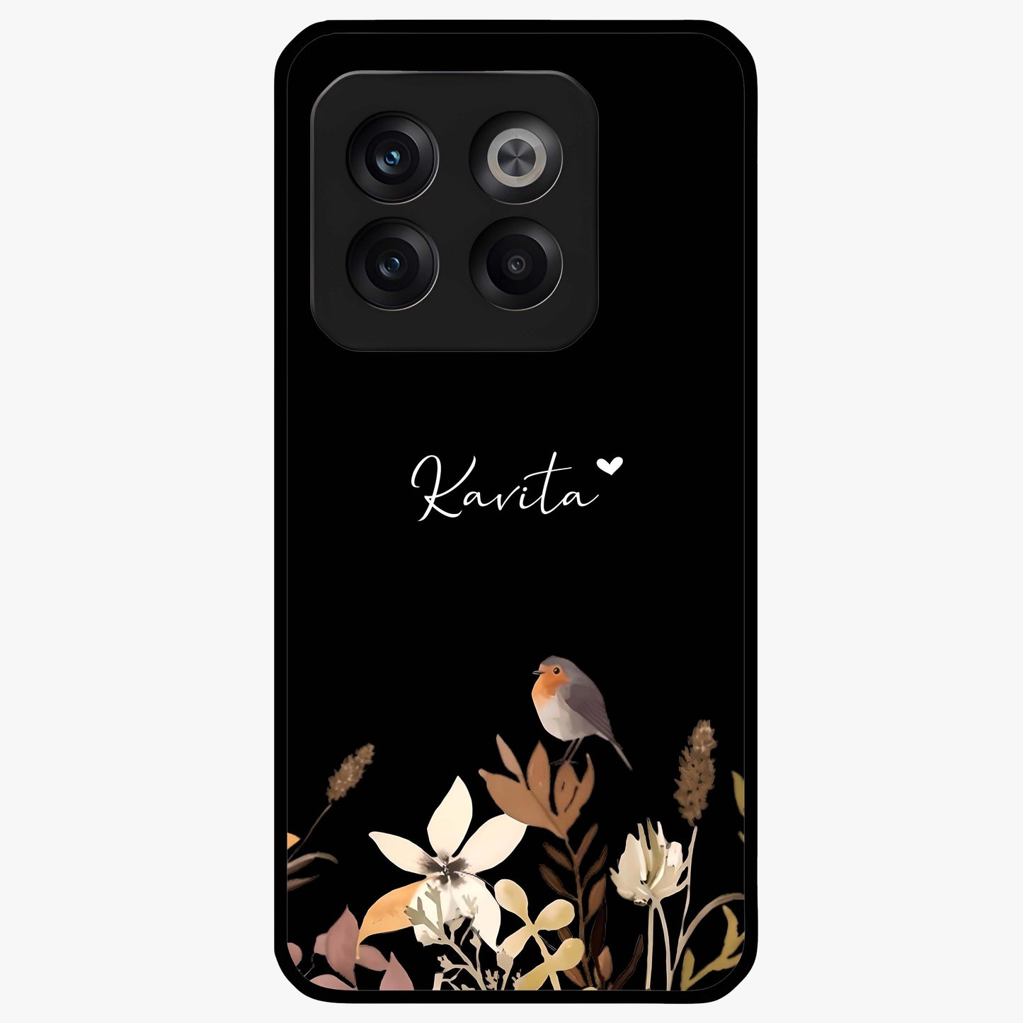 Quiet Garden Tune Custom Name Glass Case for OnePlus 10T |1+10T