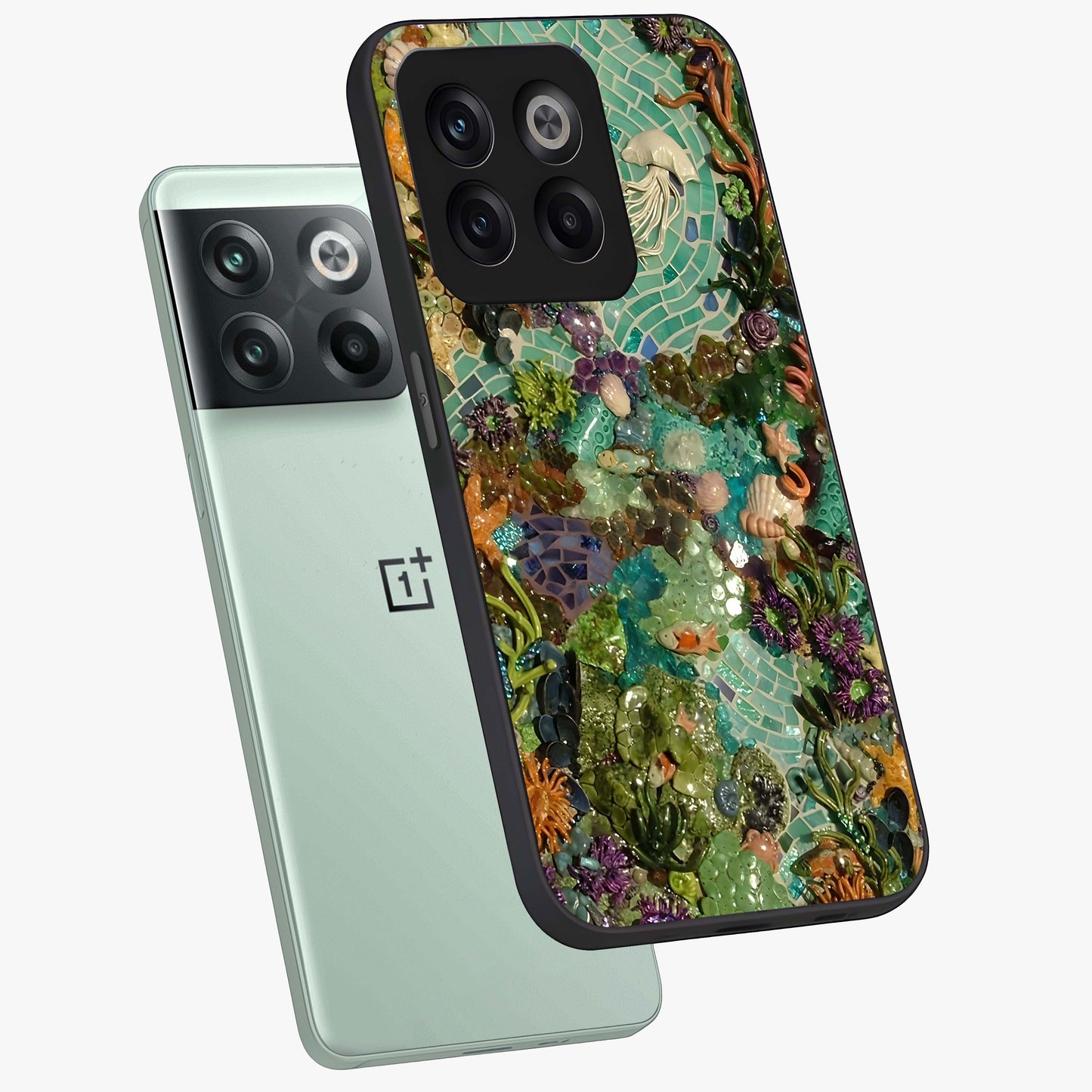 Underwater Mosaic Art Glass Case for OnePlus 10T |1+10T