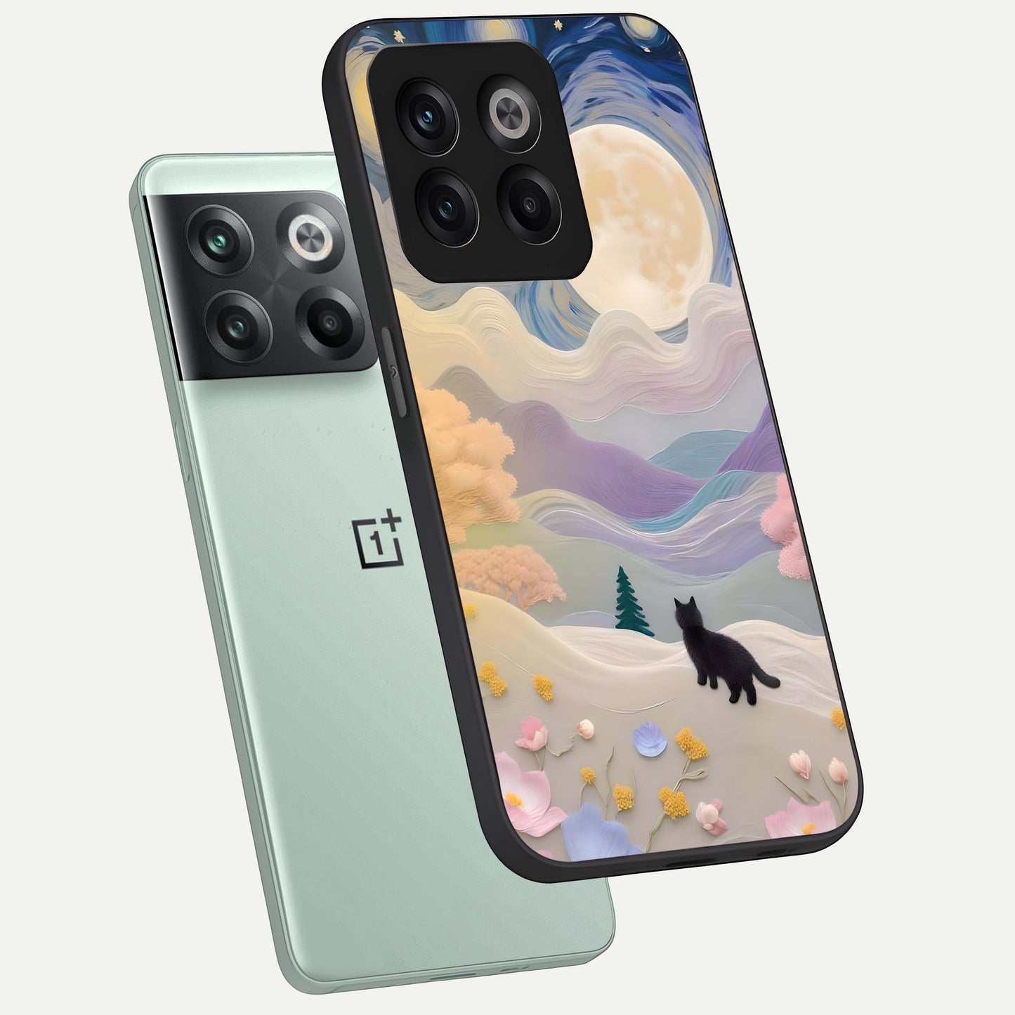 Moonlit Petal Path Glass Case for OnePlus 10T |1+10T