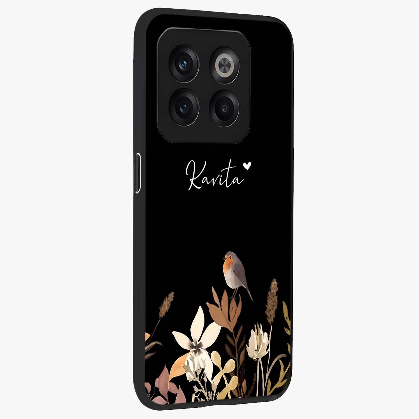 Quiet Garden Tune Custom Name Glass Case for OnePlus 10T |1+10T