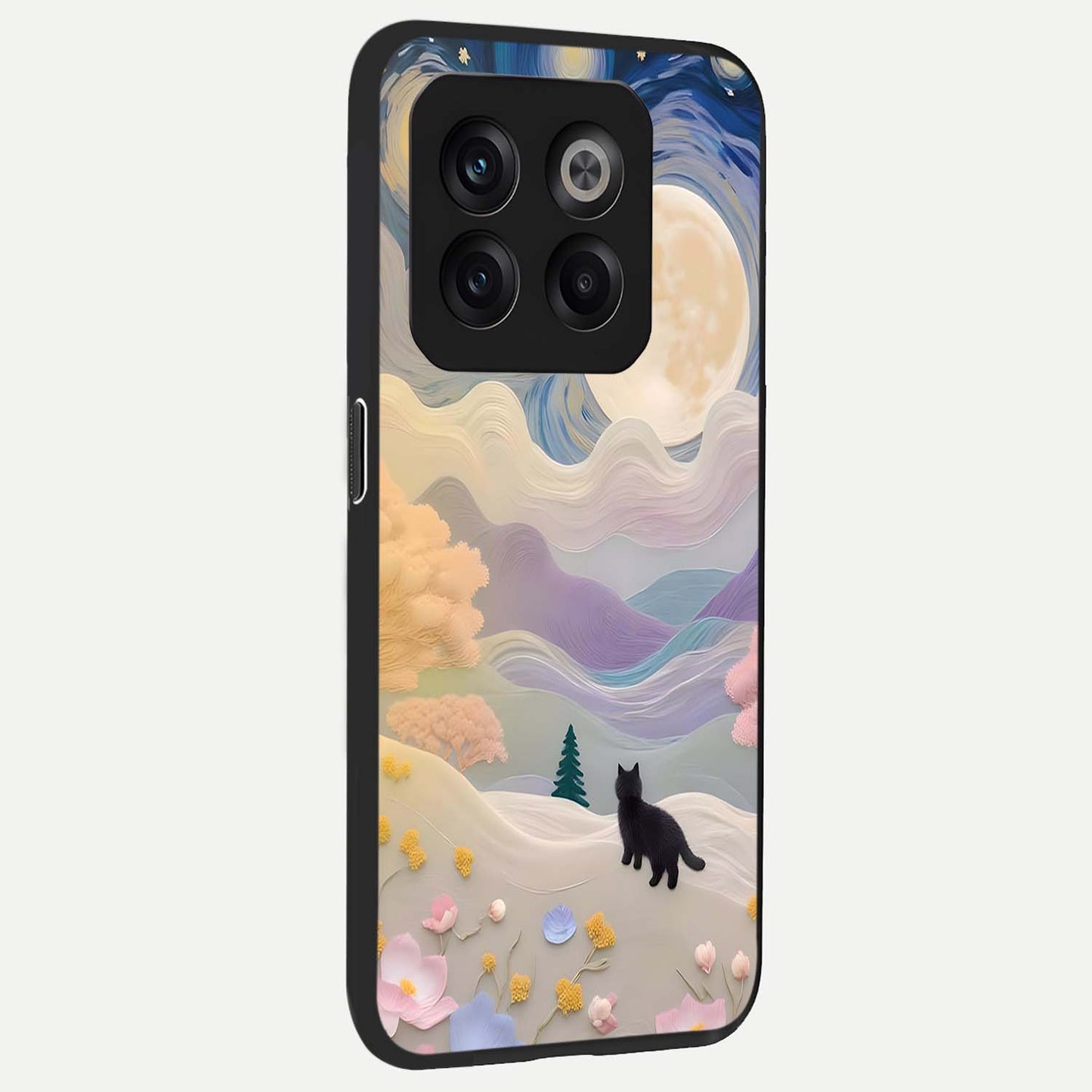 Moonlit Petal Path Glass Case for OnePlus 10T |1+10T