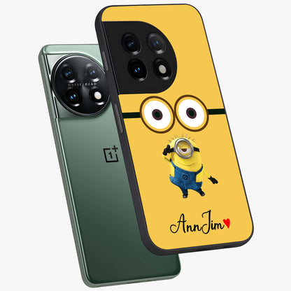 Minion Custom Name  Glass Case for OnePlus 11 |1+11