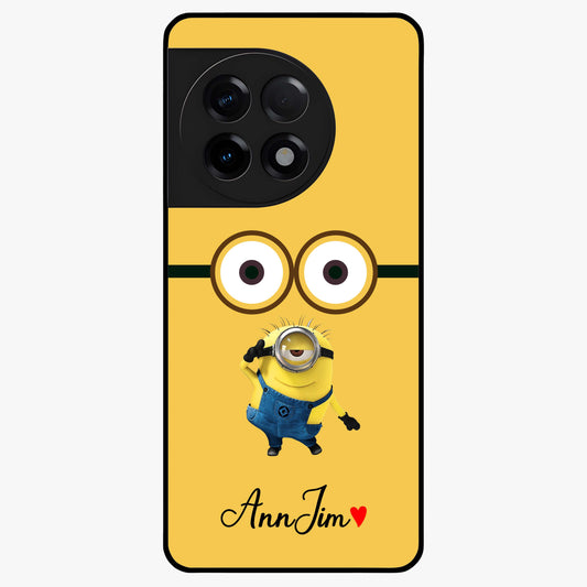 Minion Custom Name  Glass Case for OnePlus 11R |1+11R