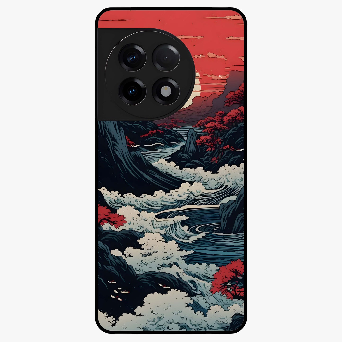 Red Sunset Scenery  Glass Case for OnePlus 11R |1+11R