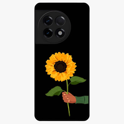 Sunflower Custom Name  Glass Case for OnePlus 11R |1+11R