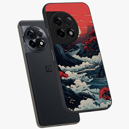 Red Sunset Scenery  Glass Case for OnePlus 11R |1+11R