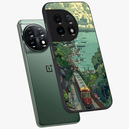 Seaside Train Ride Glass Case for OnePlus 11 |1+11