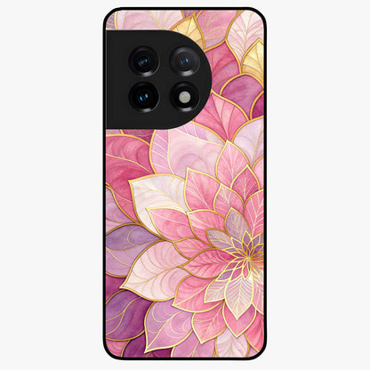 Blush Luxe Bloom Glass Case for OnePlus 11 |1+11