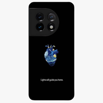 Starry Heart Compass  Glass Case for OnePlus 11 |1+11