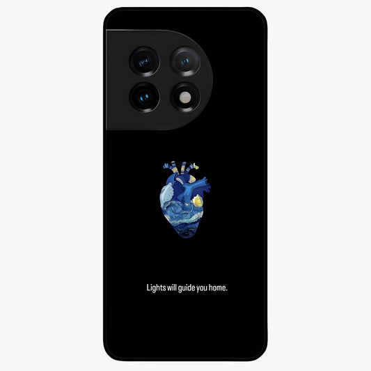 Starry Heart Compass  Glass Case for OnePlus 11 |1+11