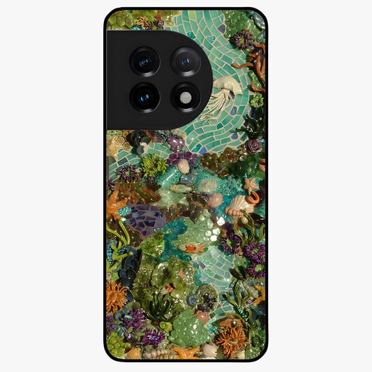 Underwater Mosaic Art Glass Case for OnePlus 11 |1+11