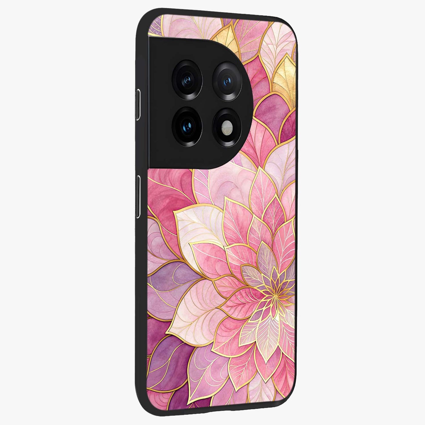 Blush Luxe Bloom Glass Case for OnePlus 11 |1+11