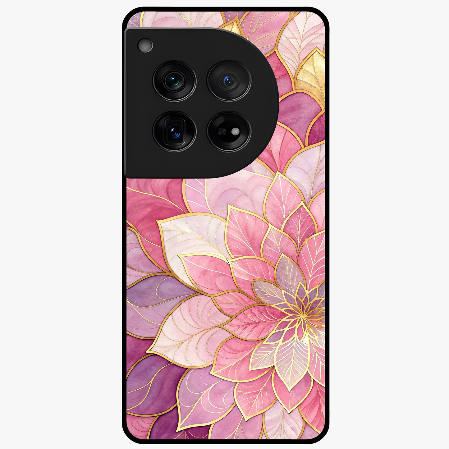 Blush Luxe Bloom Glass Case for OnePlus 12 |1+12