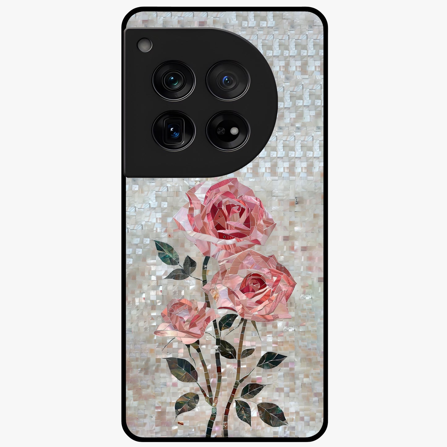 Blush Mosaic Bloom Glass Case for OnePlus 12 |1+12
