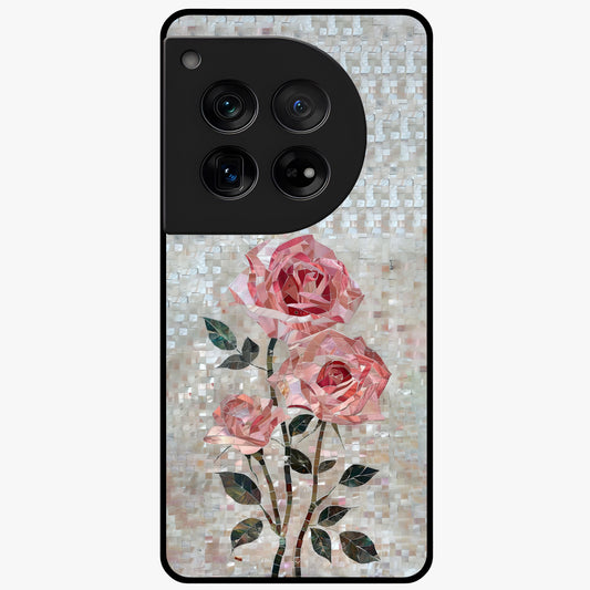 Blush Mosaic Bloom Glass Case for OnePlus 12 |1+12