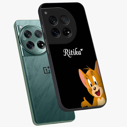 Forever Chasing Love Jerry Custom Name Glass Case for OnePlus 12 |1+12