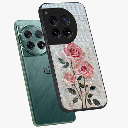 Blush Mosaic Bloom Glass Case for OnePlus 12 |1+12