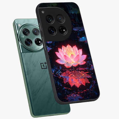 Luminous Lotus Glow Glass Case for OnePlus 12 |1+12