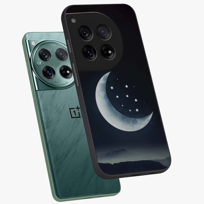 Starry Moon Pattern Glass Case for OnePlus 12 |1+12
