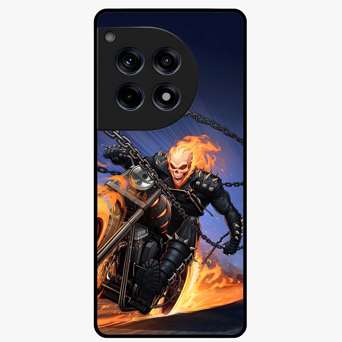 Inferno Chain Rider Glass Case for OnePlus 12R |1+12R