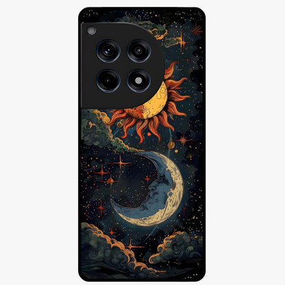 Sun and Moon Magic Design  Glass Case for OnePlus 12R |1+12R