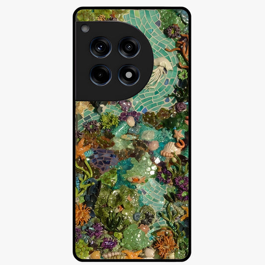 Underwater Mosaic Art Glass Case for OnePlus 12R |1+12R