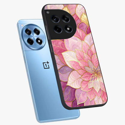 Blush Luxe Bloom Glass Case for OnePlus 12R |1+12R
