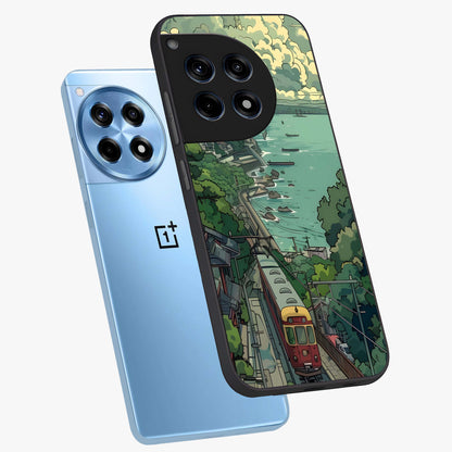 Seaside Train Ride Glass Case for OnePlus 12R |1+12R