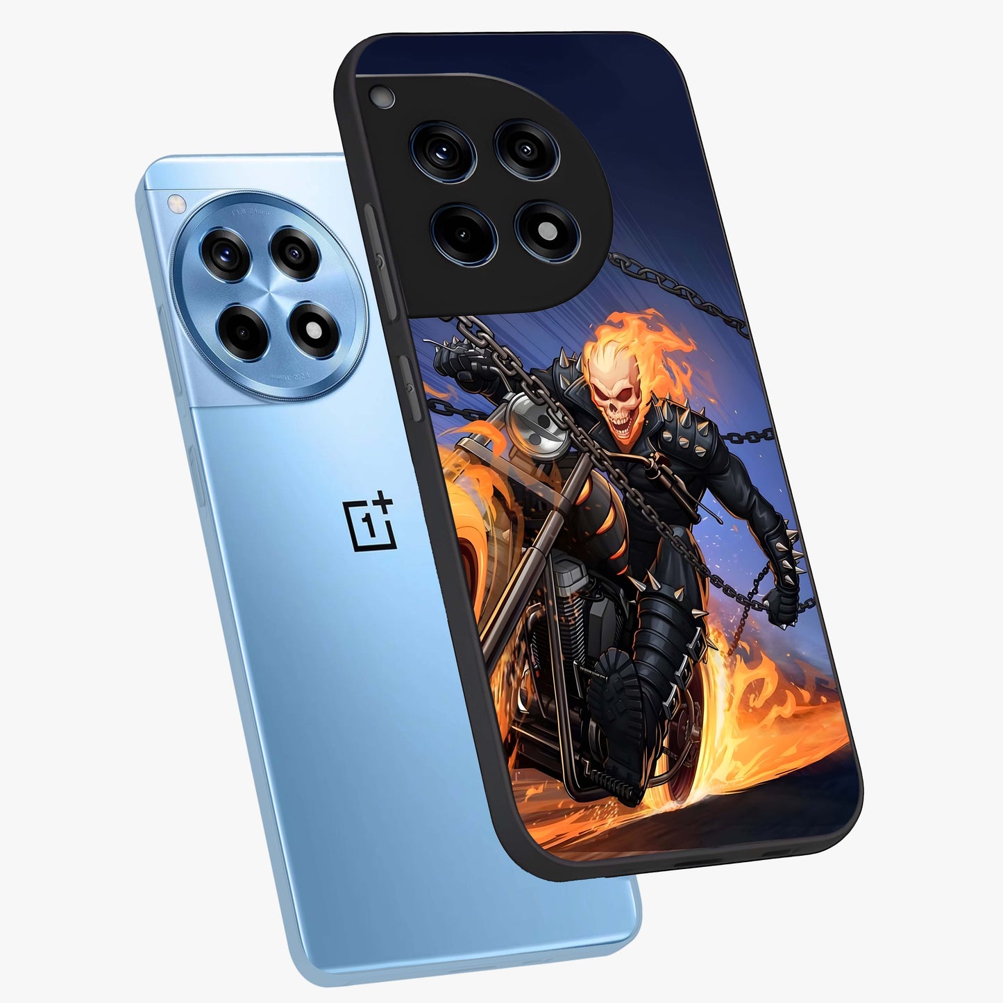 Inferno Chain Rider Glass Case for OnePlus 12R |1+12R