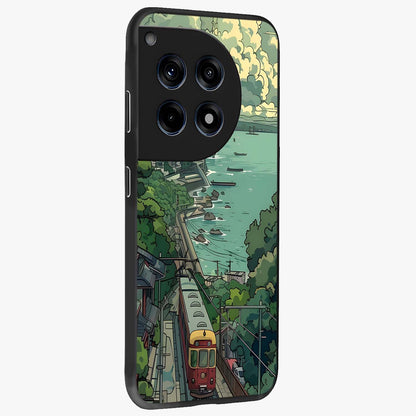 Seaside Train Ride Glass Case for OnePlus 12R |1+12R