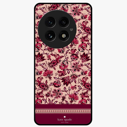 Crimson Rose Charm Glass Case for OnePlus 13 |1+13