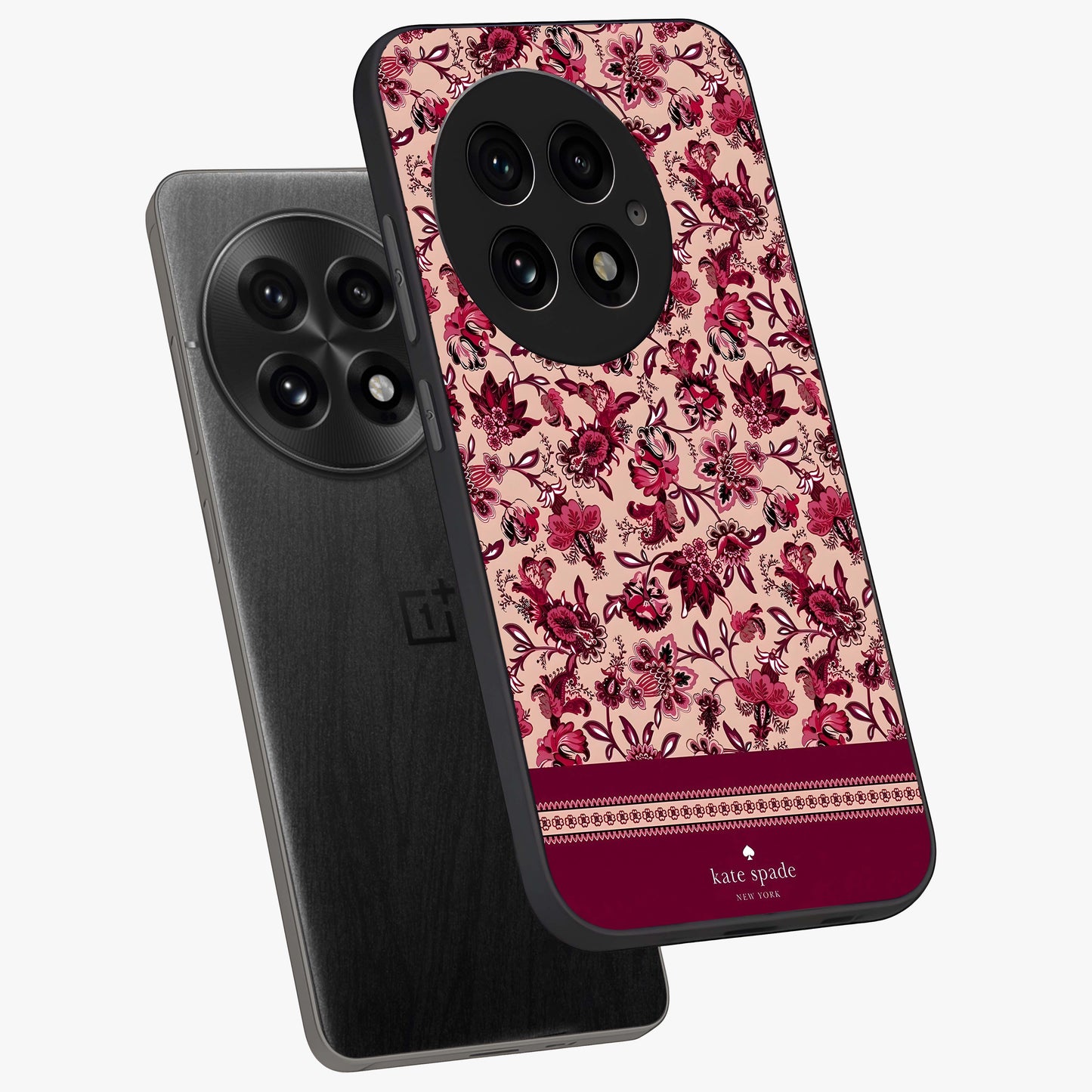 Crimson Rose Charm Glass Case for OnePlus 13 |1+13