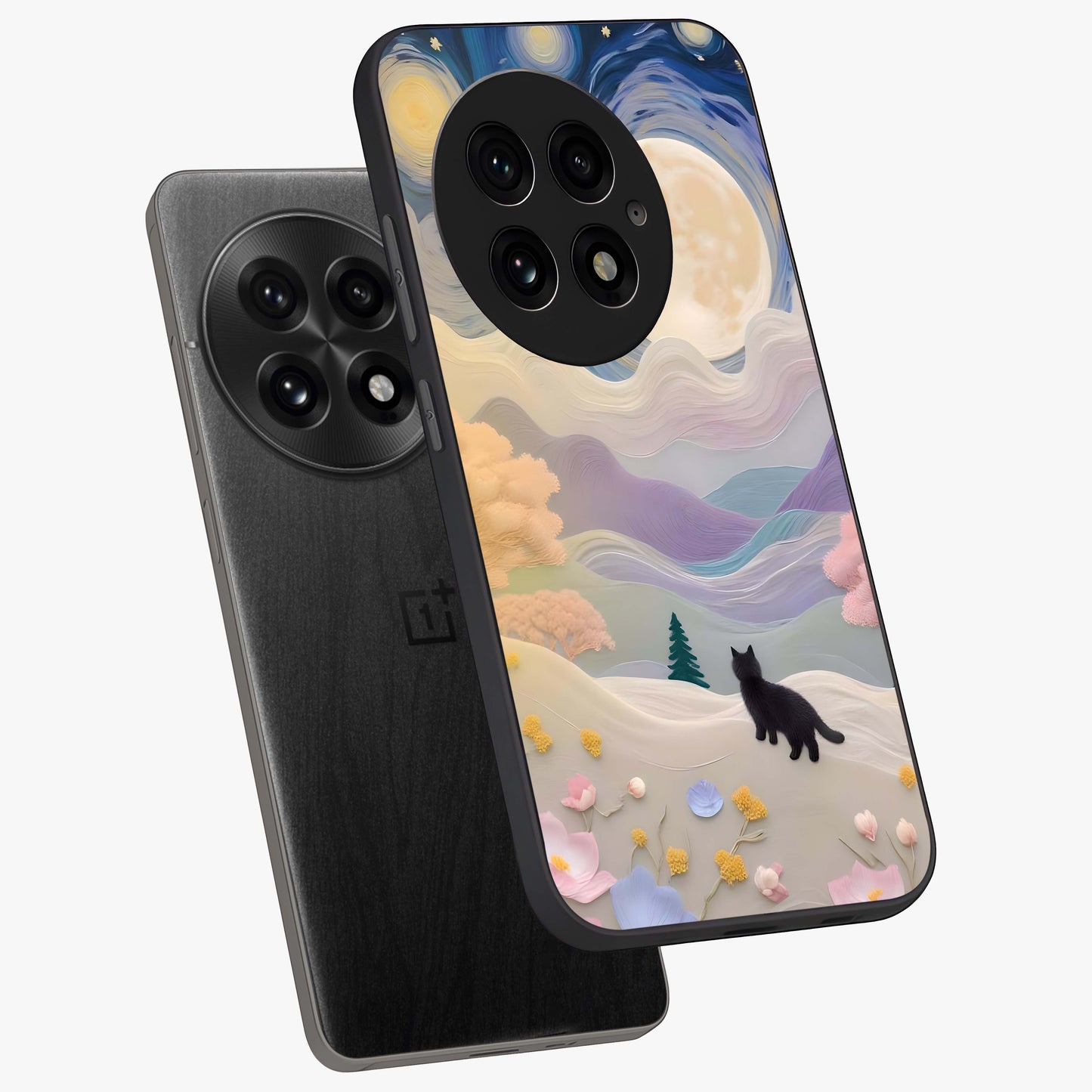 Moonlit Petal Path Glass Case for OnePlus 13 |1+13