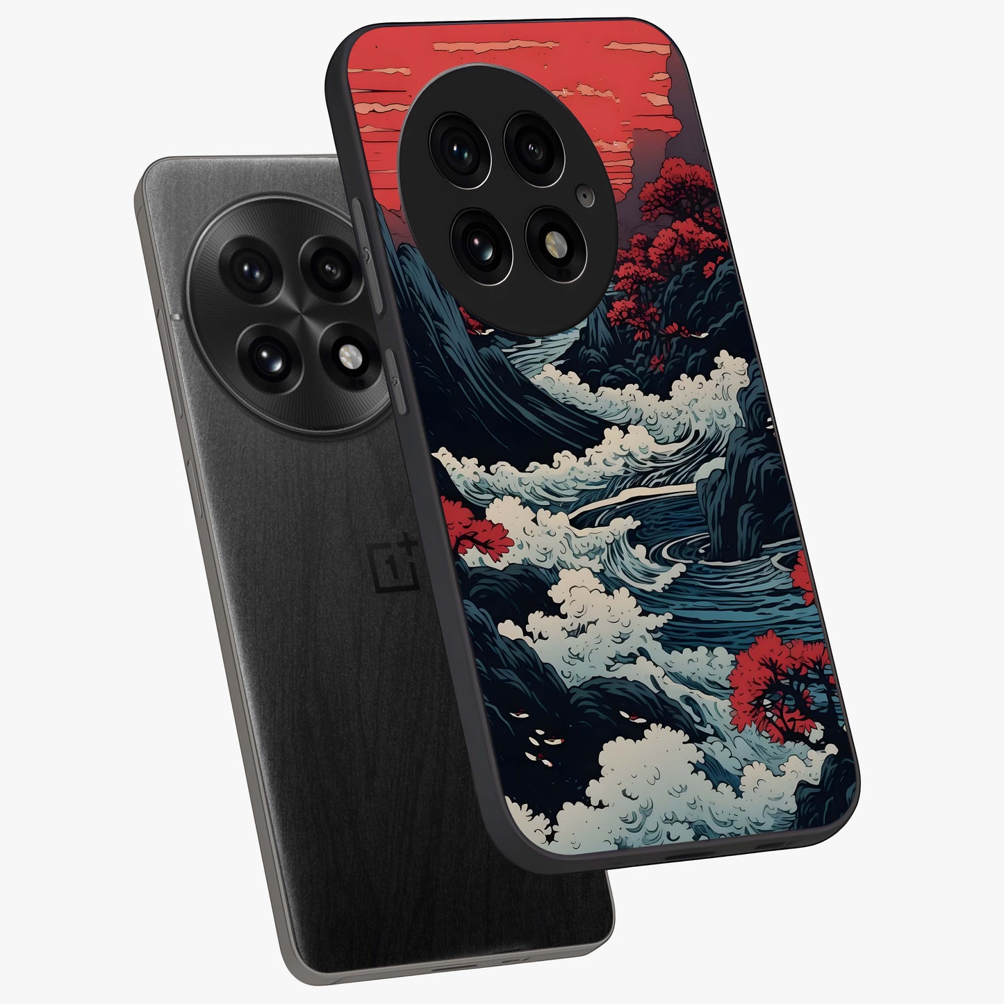 Red Sunset Scenery  Glass Case for OnePlus 13 |1+13