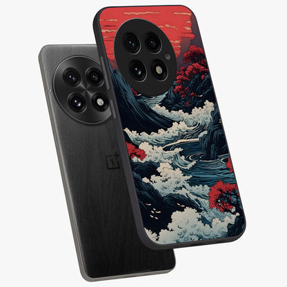 Red Sunset Scenery  Glass Case for OnePlus 13 |1+13