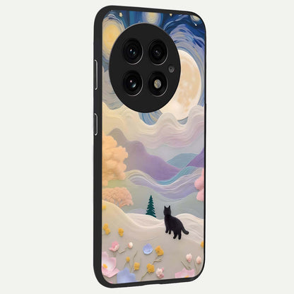 Moonlit Petal Path Glass Case for OnePlus 13R |1+13R