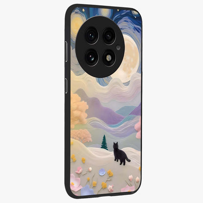 Moonlit Petal Path Glass Case for OnePlus 13 |1+13