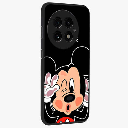 Cute Mickey Love Custom Name Glass Case for OnePlus 13 |1+13