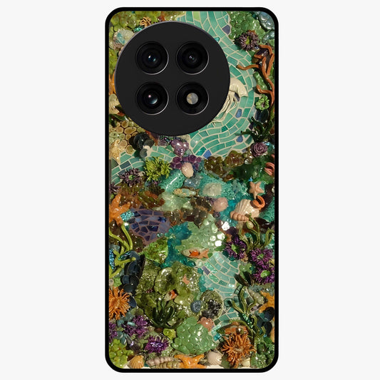 Underwater Mosaic Art Glass Case for OnePlus 13R |1+13R