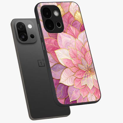 Blush Luxe Bloom Glass Case for OnePlus 13S |1+13S