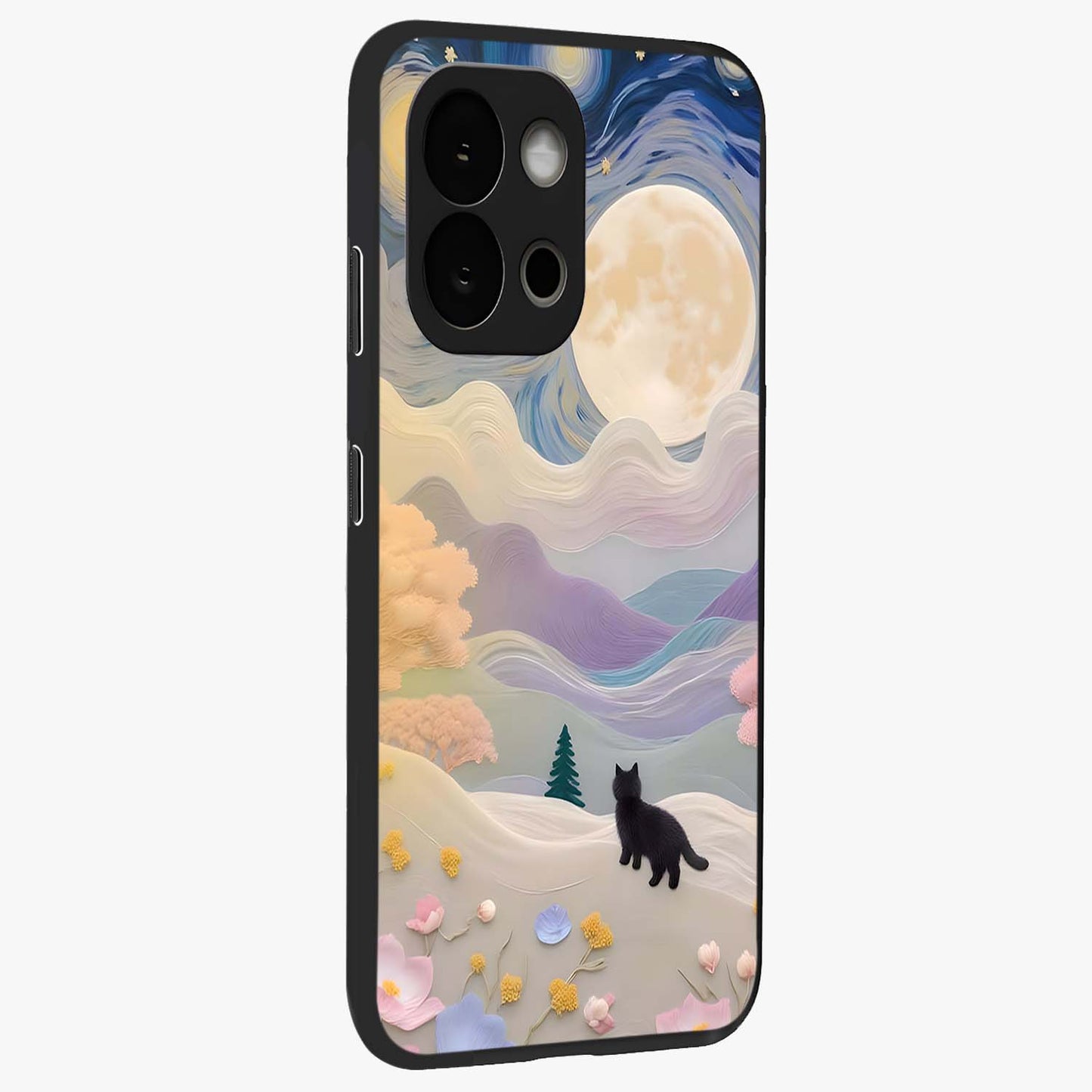 Moonlit Petal Path Glass Case for OnePlus 13S |1+13S