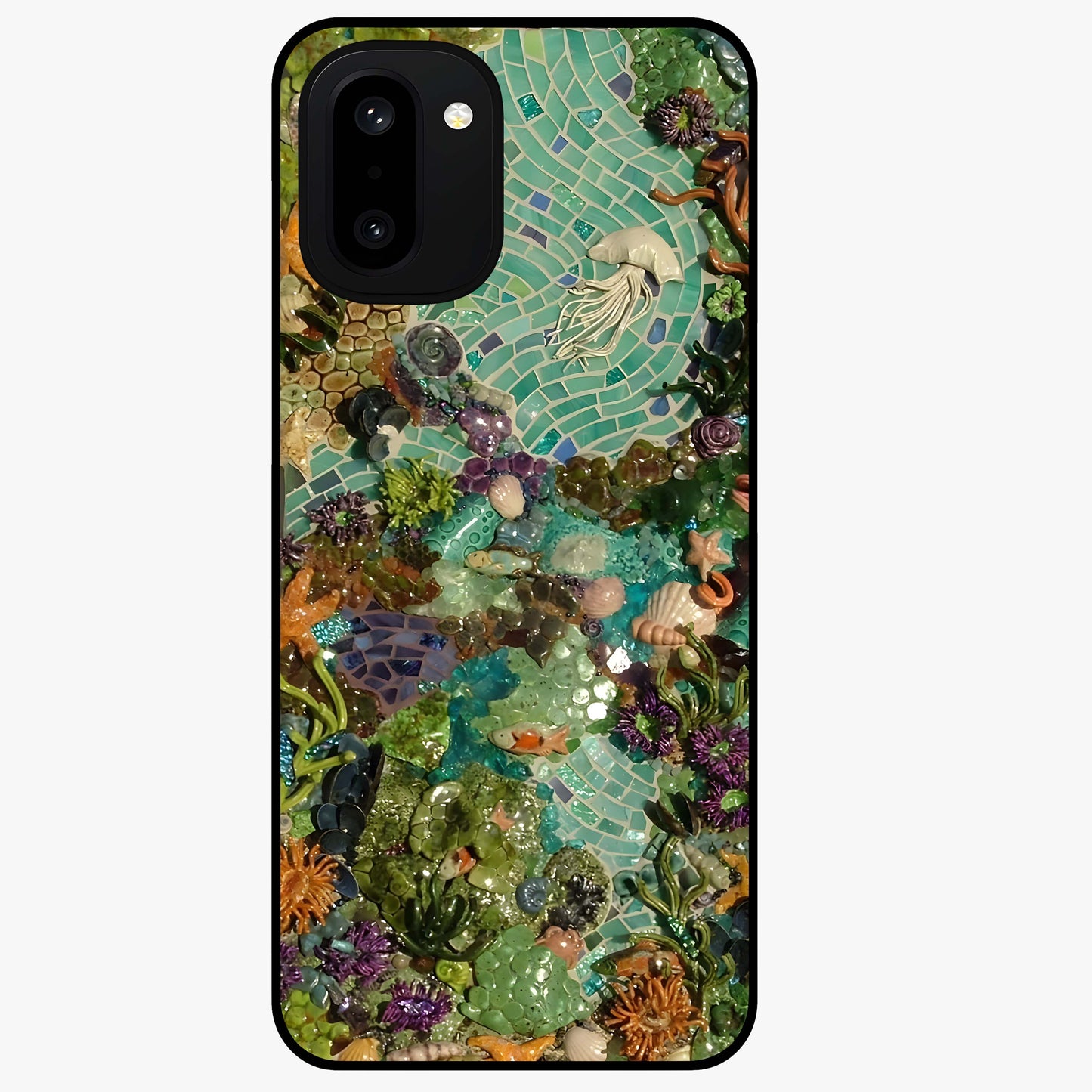Underwater Mosaic Art Glass Case for OnePlus 15R |1+15R