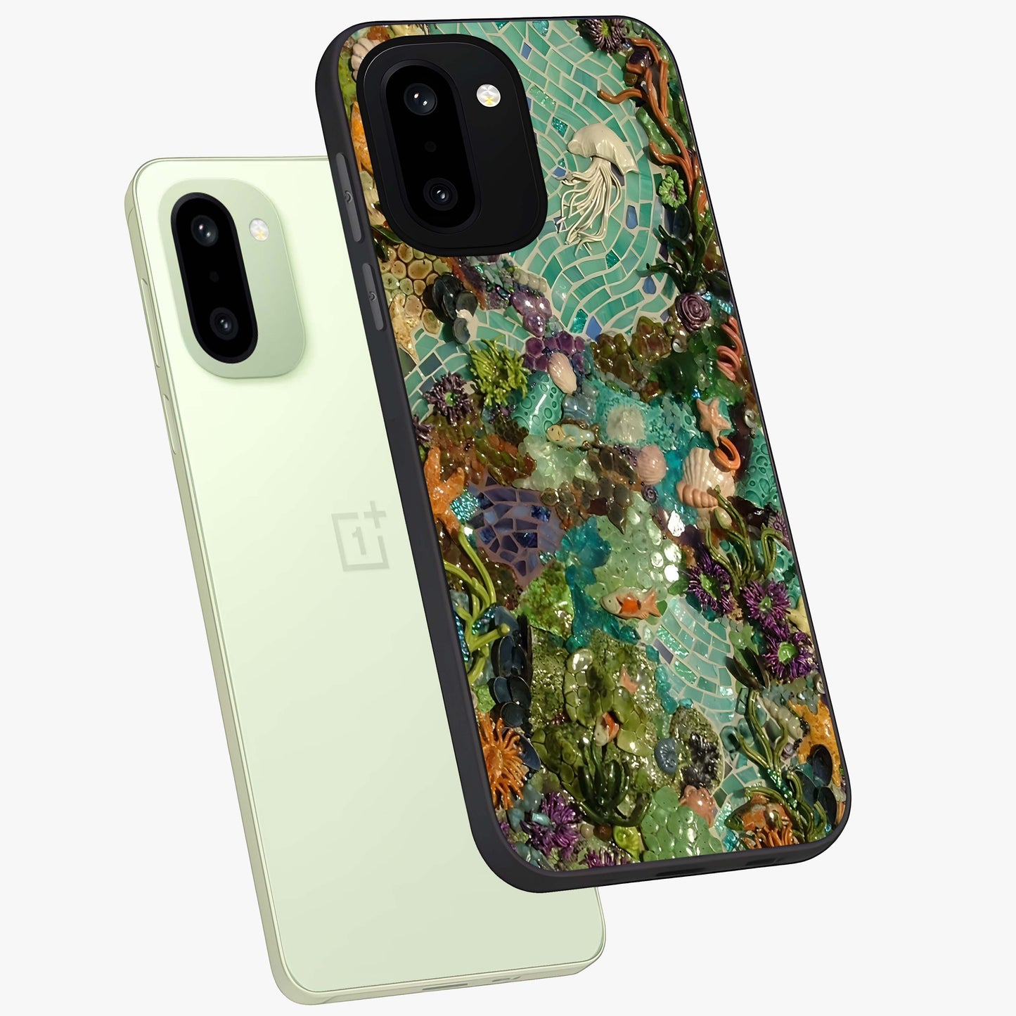 Underwater Mosaic Art Glass Case for OnePlus 15R |1+15R