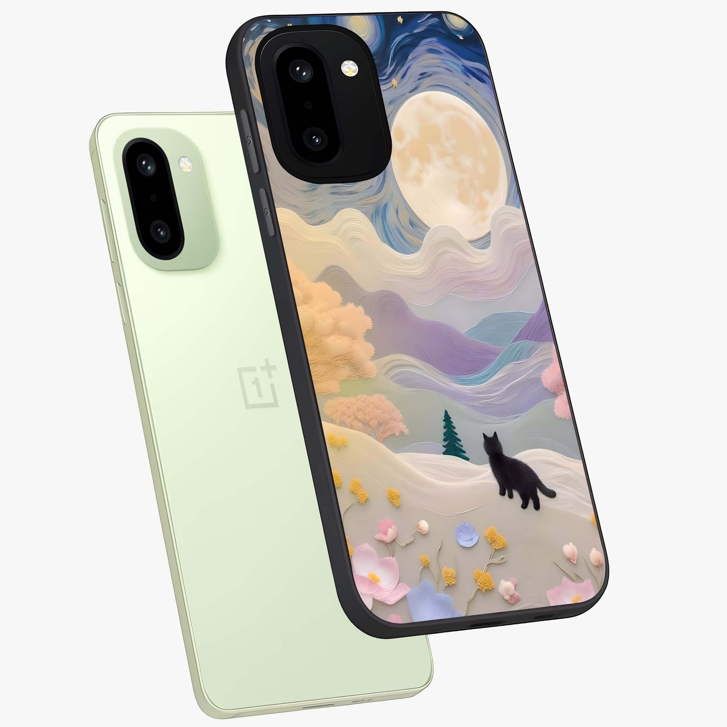 Moonlit Petal Path Glass Case for OnePlus 15R |1+15R