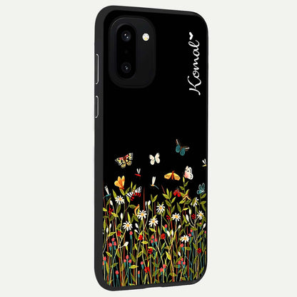 Dark Bloom Wonderland Custom Name Glass Case for OnePlus 15R |1+15R